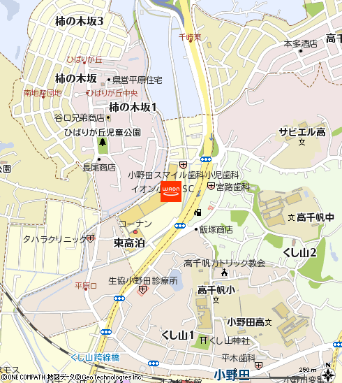 マックスバリュ小野田店付近の地図